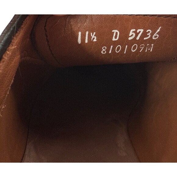 Allen Edmonds Fifth Avenue Mens Burgundy Cap-Toe Oxford Dress Shoes 11.5 D #5736 - Picture 5 of 6